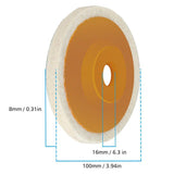 10pcs 4" Wool Buffing Angle Grinder Wheel Felt Polishing Disc Pads
