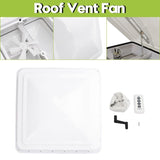 Caravan Roof Vent 12V Fan RV Shower Hatch