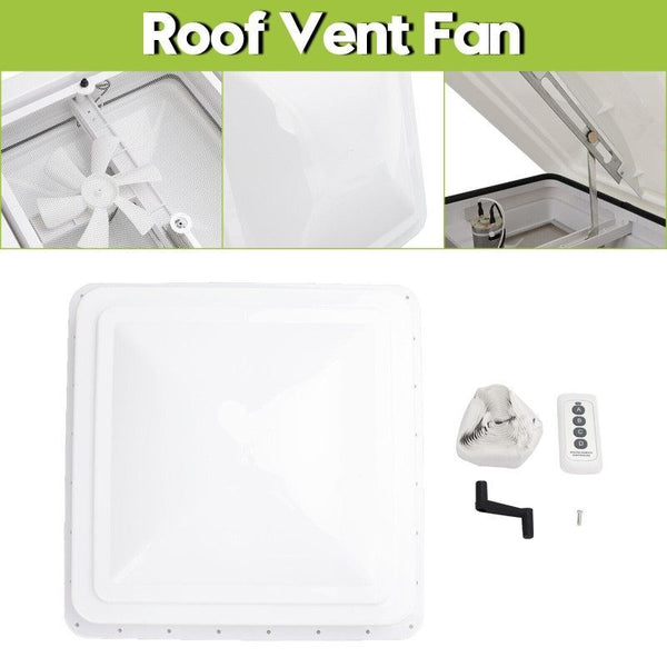 Caravan Roof Vent 12V Fan RV Shower Hatch