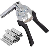 Hog Nail Ring Pliers Kit with 600pcs M Clips Fence Fastening