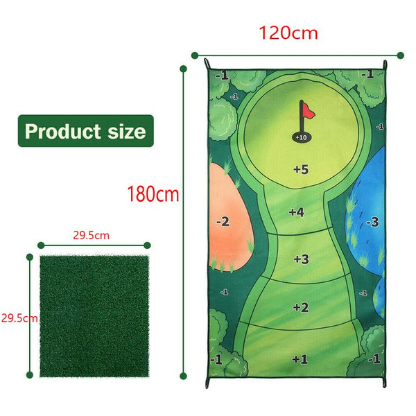 Mini Golf Game Set Golf Putting Chipping Hitting Mats