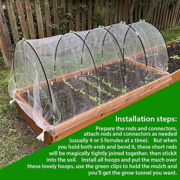 30pcs Garden Seedling Arch Shed Bracket Set