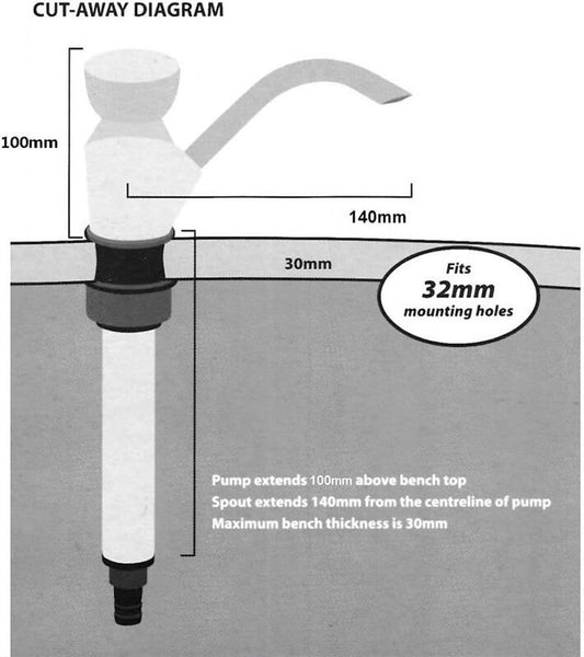 Caravan Sink Water Hand Pump