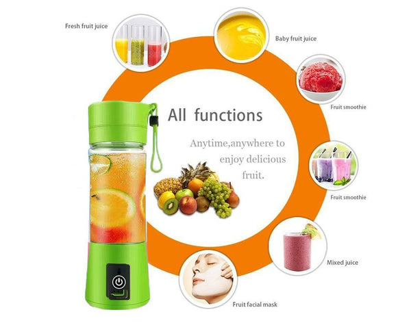Portable Blender, Mini 6-blade Mixer for Smoothie, Milkshake, Juice, Hand juicer