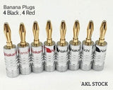 Banana Plugs 8pcs