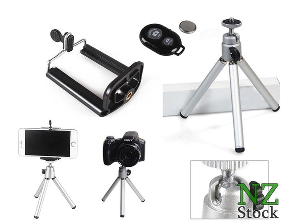 Mobile Phone Tripod + Remote Shutter
