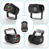 60 Patterns Projector LED RGB Stage Light DJ Disco KTV Home Party Lighting