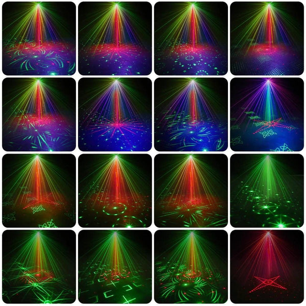 60 Patterns Projector LED RGB Stage Light DJ Disco KTV Home Party Lighting
