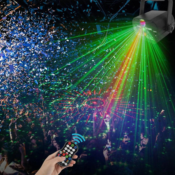 60 Patterns Projector LED RGB Stage Light DJ Disco KTV Home Party Lighting