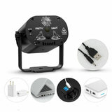 60 Patterns Projector LED RGB Stage Light DJ Disco KTV Home Party Lighting