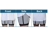 Mens Shirt Stays Adjustable Shirt Garters with Non-Slip