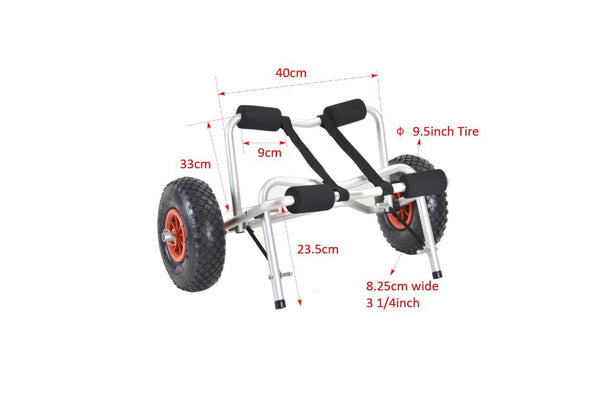 Kayak Trolley Cart Dolly Wheels Transport Canoe Fishing Carrier