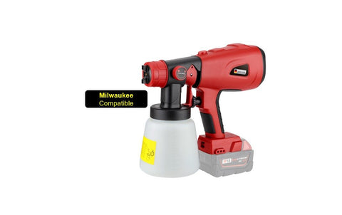 800ml Cordless Paint Sprayer Compatible Milwaukee 18V Spray Gun Airless