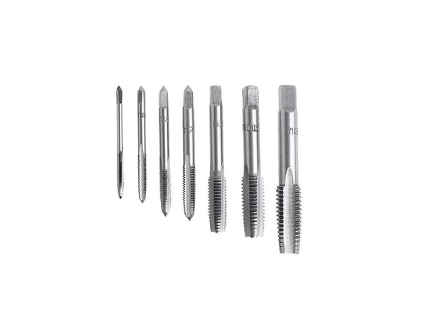 7Pcs Metric Hand Tap Thread Set Screw Thread Plugs Taper Reamer Tools