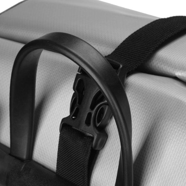 22L Silver Waterproof Bike Rear Bag Pannier Frame Bicycle Back Seat Storage