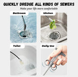 7 in 1 Hair Drain Clog Remover Tool, Drain Hair Remover Tool