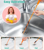 7 in 1 Hair Drain Clog Remover Tool, Drain Hair Remover Tool