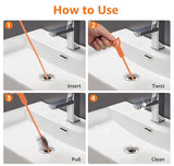 7 in 1 Hair Drain Clog Remover Tool, Drain Hair Remover Tool