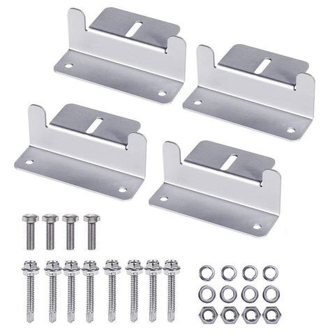 4pcs Solar Panel Mounting Brackets Racks