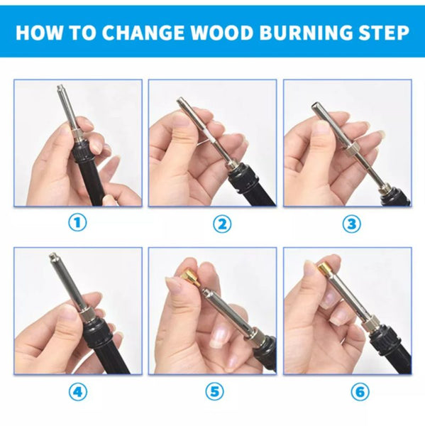 Wood Burning Pyrography Pen Kit