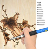 Wood Burning Pyrography Pen Kit