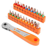 Ratchet Wrench Screwdriver Hex Torx Bit Set
