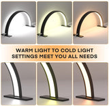 Half Moon Lamp Half Moon Nail Desk Lamp LED Lash Light