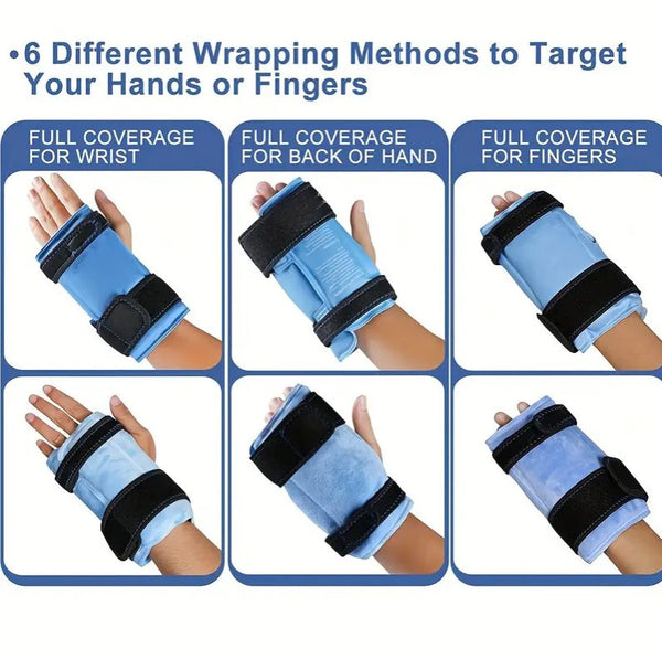 Wrist Ice Pack for Injuries, Reusable Hand Ice Pack for Carpal Tunnel