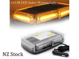 Waterproof Amber LED Strobe Beacon Light 12/24V