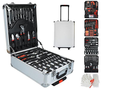 499pcs Tool Kit Trolley Case Mechanics Box Toolbox