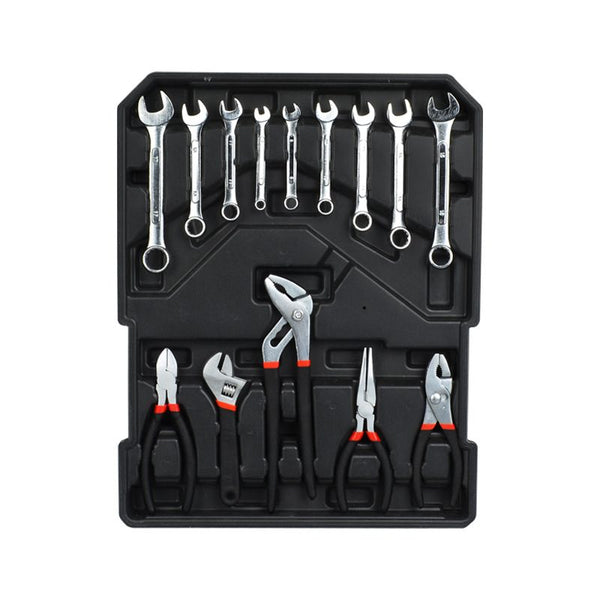 499pcs Tool Kit Trolley Case Mechanics Box Toolbox Portable Set
