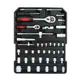 499pcs Tool Kit Trolley Case Mechanics Box Toolbox Portable Set
