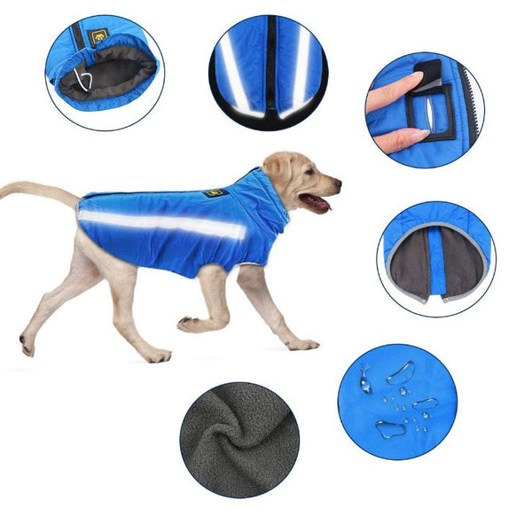 Dog Coat Waterproof Reflective Winter Dog Coat 5XL