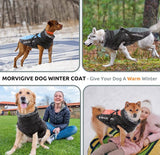 Dog Coat, Winter Dog Jacket Waterproof Windproof 2XL