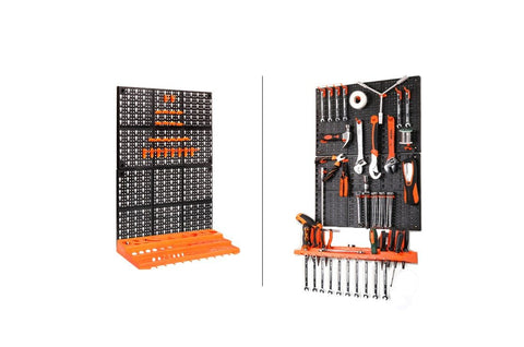 27pcs Tool Board Pegboard Organizer Wall Tool Storage Panel Hooks