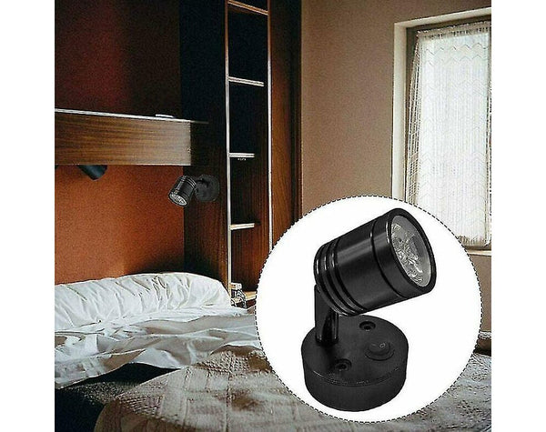 12V LED Interior Spot Reading Light Wall Lamp Switch For Caravan Camper 2Pcs