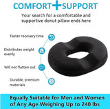 Donut Seat Cushion Memory Foam Orthopedic Pillow