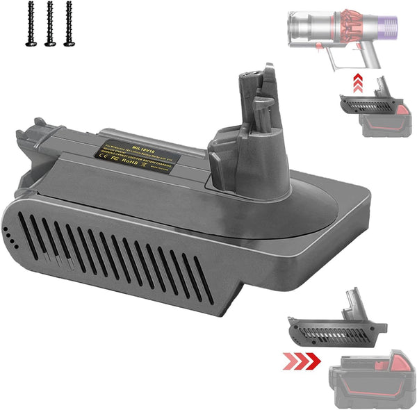 Milwaukee Battery to Dyson V10 Adapter Converter