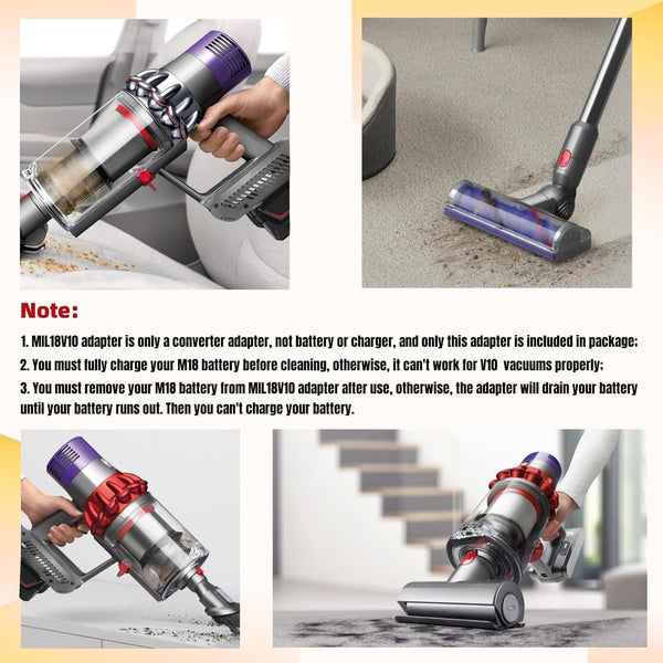 Milwaukee Battery to Dyson V10 Adapter Converter