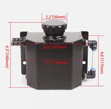 Oil Coolant Radiator Aluminum 1L Overflow Tank