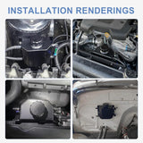 Oil Coolant Radiator Aluminum 1L Overflow Tank