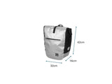 22L Silver Waterproof Bike Rear Bag Pannier Frame Bicycle Back Seat Storage