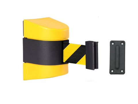 5m Wall Mount Retractable Barrier Belt Crowd Control Line Dividers Queue