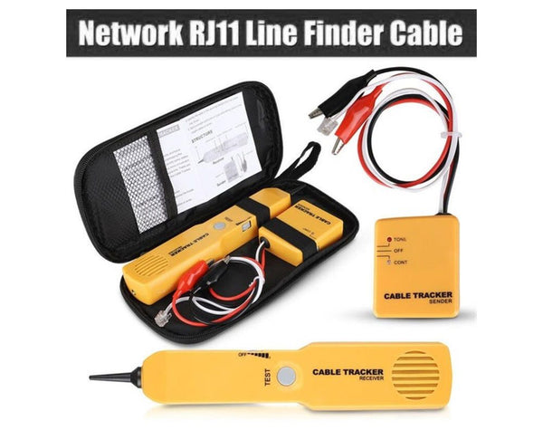 RJ11 Line Finder Cable Wire Tone Generator Probe Tracer Tracker Tester