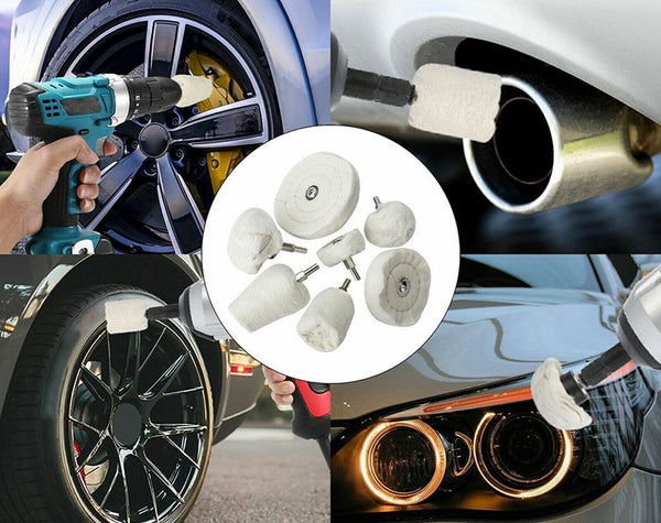 7Pcs Drill Buffing Pads Polishing Kit