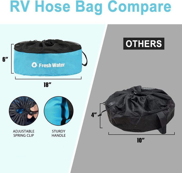 4 Pack Hose Bags Waterproof Caravan Camping Storage Bags