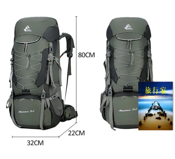 75L Hiking Backpack for Men Women Backpack Outdoor Camping