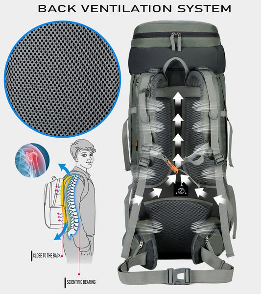 75L Hiking Backpack for Men Women Backpack Outdoor Camping