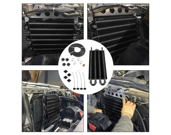 Universal 4 Rows Oil Cooler Transmission Radiator
