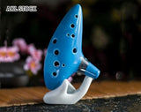 New 12 Hole Ocarina Ceramic Alto C Vessel Flute Wind Instrument